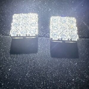 VVS1 Square Moissanite Earrings